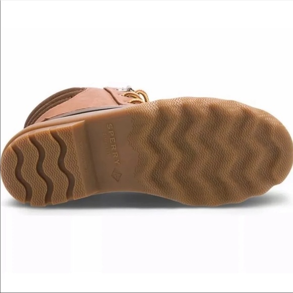 (NWT) SPERRY Top-Sider Big Kid's Avenue Duck Boot In Tan / Brown - Picture 4 of 11